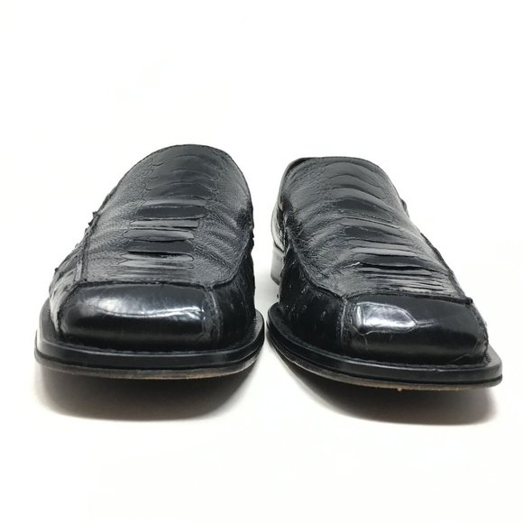 Mezlan Platinum Loafers Shoes Size 10 Full Ostrich main image 10
